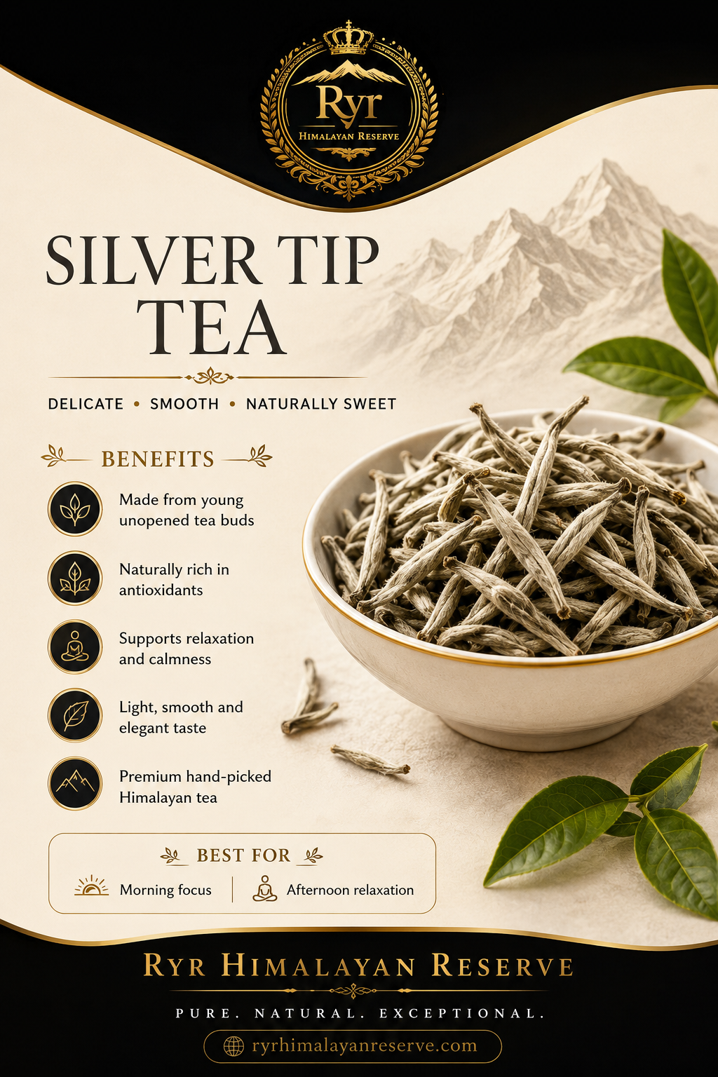 Ryr Himalayan Reserve - Silver Tip Tea
