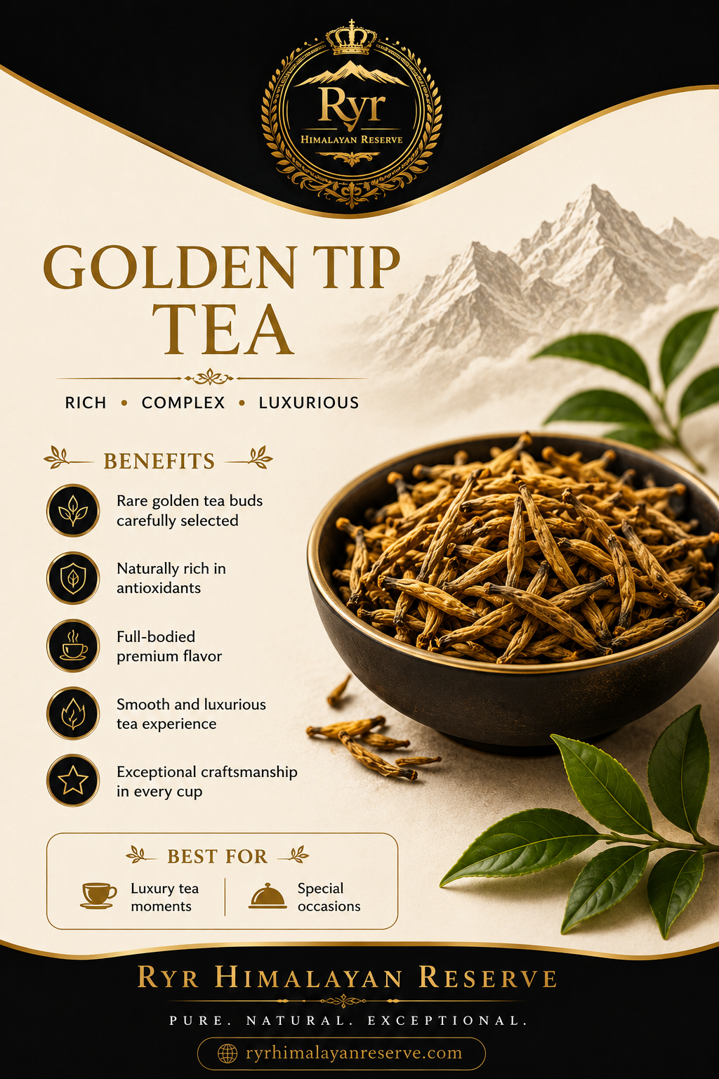 Ryr Himalayan Reserve - Golden Tip Black Tea